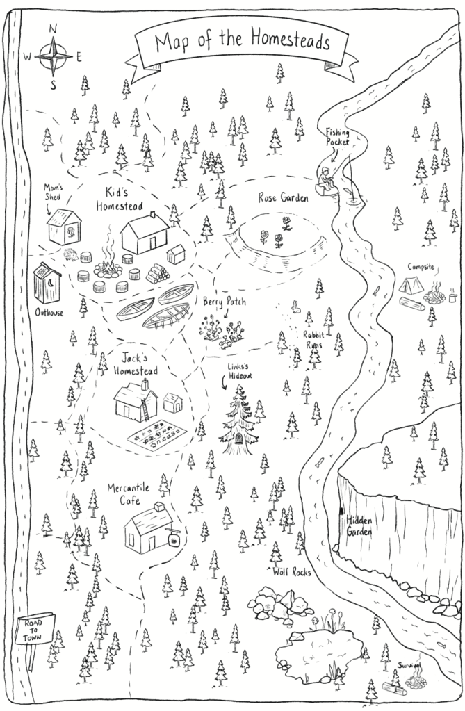 Map of the Homesteads